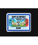 Custom Edible Birthday Cake Topper/ Peel like a sticker - $9.89