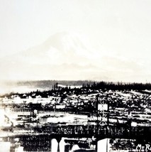 RPPC Mount Rainier From Tacoma Industry Ellis 1920s Washington Pacific NW PCBG6C - £23.48 GBP