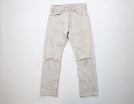Vintage 90s Levis 501xx Mens 31x30 Thrashed Button Fly Original Fit Jeans USA - £101.37 GBP