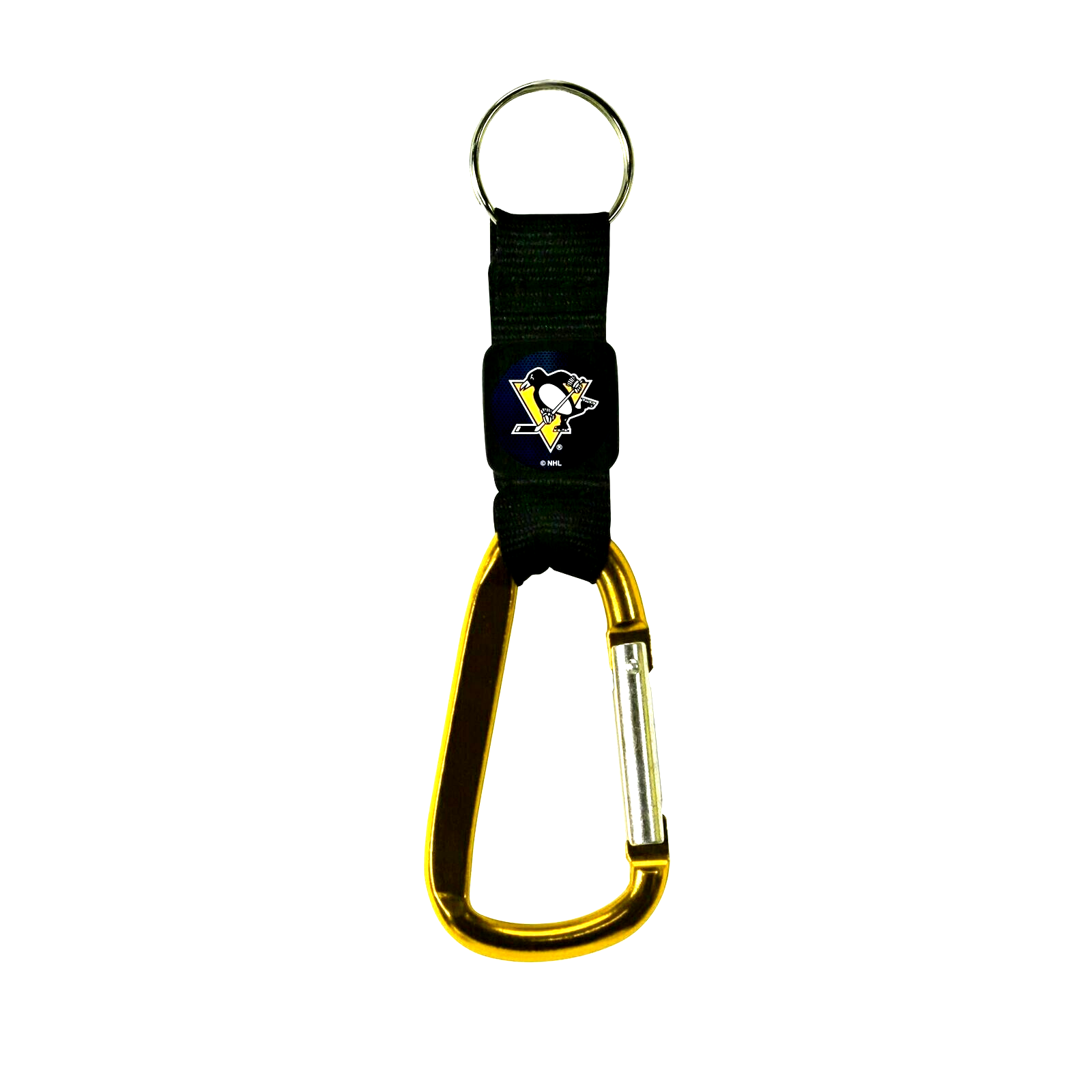 PITTSBURGH PENGUINS NAVI-BINER CARABINER KEYCHAIN KEYRING WITH COMPASS 6" NWT - $7.49