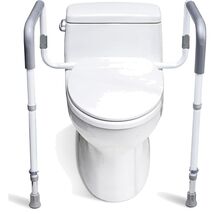 Adjustable Toilet Grab Bar for Seniors - Stable Bathroom Support Frame, ... - $111.82