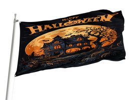Happy Halloween Flag  3x5 outdoor, Size -3x5Ft / 90x150cm, Garden flags - £23.89 GBP