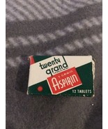 Vintage Advertising Twenty Grand 5 Grain 12 Tab Aspirin Box w/ Original ... - $7.58 CAD