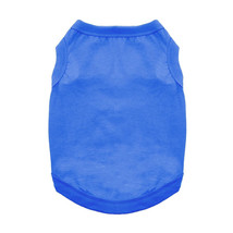 Doggie Design Solid Nautical Blue 100% Cotton Dog Tank Sizes XS-3XL  - $167.52 MXN