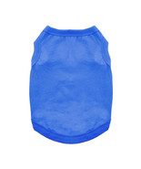 Doggie Design Solid Nautical Blue 100% Cotton Dog Tank Sizes XS-3XL  - $8.99