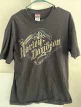 Suburban Motors Harley Davidson Thiensville, WI Mens Black T Shirt Size XL - £18.68 GBP