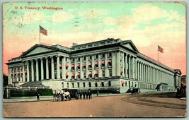 United States Treasury Building Washington DC 1912 DB Postcard H10 - £2.11 GBP