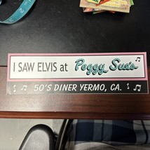 I Saw Elvis at Peggy Sue&#39;s 50&#39;s Diner Yermo CA California Fridge Magnet ... - £15.64 GBP