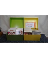 Vintage 1971 Betty Crocker Recipe Librarys Card Index Yellow Green Box - $67.90 CAD