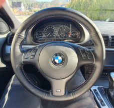 Steering Wheel Cover Leather for Bmw E46 E39 330i 540i 525i 530i 330Ci M... - $34.99