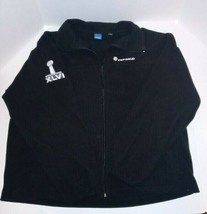 Super Bowl XLVI PEPSICO 2012 REEBOK Black Fleece Jacket  Unisex Size: XL - £21.95 GBP