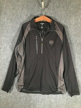 Antigua Sports Jacket Mens Large Activewear Long Sleeve 1/2 Zip Coat Size L - $18.27