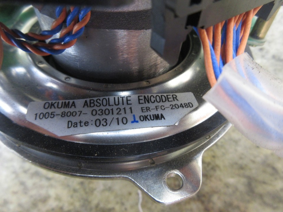 TESTED: OKUMA ABSOLUTE OSP ENCODER 1005-8007-0301211 ER-FC-2048D E4809-820-015 Item image 4