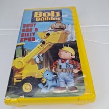 Bob the Builder - Busy Bob &amp; Silly Spud VHS 2001 Clamshell Yellow Tape - £3.88 GBP