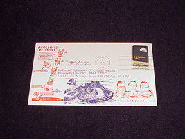 1970 Apollo 13 Re-Entry Cover Envelope with Apollo 8 Stamp, Cape Canaver... - £7.13 GBP