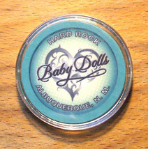 (1) Hard Rock Casino Roulette Chip - Blue - Baby Dolls - Albuquerque, Ne... - £6.25 GBP