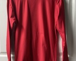 Under Armour Compression Shirt Mens Size XL Red Mock Neck Long Sleeved R... - $15.64