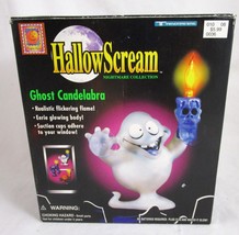 Ghost Candelabra Light Up Window Decor Candle Halloween Hallowscream Trendmaster - £12.57 GBP