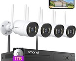 [Night Vision, Two-Way Audio, Spotlight] Smonet 2K Wifi Security Camera ... - $259.98
