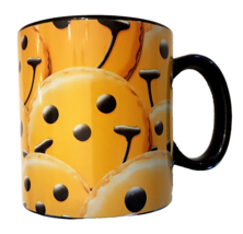 Eat N Park Smiley Face Cookie Mug 20oz Pittsburgh Black &amp; Gold Steelers ... - £13.43 GBP