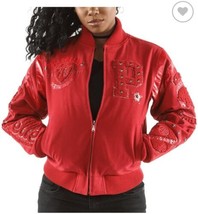 Pelle Pelle Ladies Eclipse Varsity Red Jacket Sz XXL - £152.24 GBP