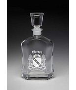 Gleeson Irish Coat of Arms Whiskey Decanter (Sand Etched) - €46,09 EUR