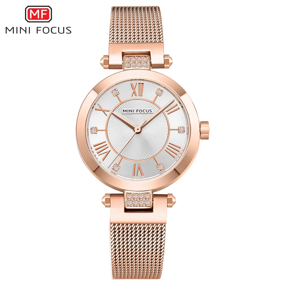 Top Luxury Ladies Watch For Women Quartz Wristwatch Mesh Belt - £24.68 GBP