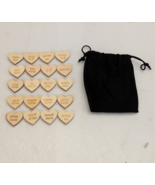 Funny Tokens 20pcs/set Couples Date Night Activity  Wooden Heart Game fo... - $9.90