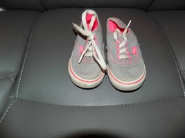 Vans Gray/Pink Shoes Toddlers Size 6 EUC - £19.25 GBP