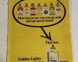 1979 Golden Lights Cigarettes Vintage Print Ad Advertisement pa16 - £7.08 GBP