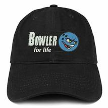Trendy Apparel Shop Bowler for Life Embroidered Unstructured Cotton Dad Hat - Bl - £16.07 GBP