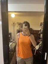 Nike Women&#39;s Orange Tank Top - $181.70 MXN