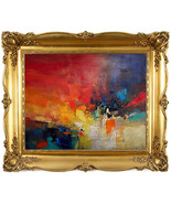 Digital Artwork “Explosion of Colors” – Abstract Painting of Light & Energy - $5.55