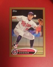 2012 Topps Update Gold 0136/2012 Brian Dozier ROOKIE  RC #US161 Minnesota Twins  - £3.92 GBP