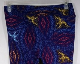 New LuLaRoe Tall &amp; Curvy Leggings Purple With Brightly Colored Designs - $297.14 MXN