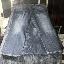 Lucky Brand 181 Relaxed Straight Jeans Men&#39;s Size 50x32 Blue Denim Dark ... - $39.59