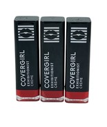 Covergirl Exhibitionist Cream Lipstick 500 Lit A Fire Lot Of 3 New Sealed - $24.58