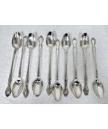 10 Vintage Oneida Community Affection Floral Silverplate Iced Tea Spoons... - $39.11