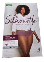 Depends Silhouette Incontinence Underwear for Women, Maximum, Large L/XL, 4Ct - £11.84 GBP