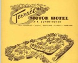 Terrace Motor Hotel Menu South Congress Highway 81 Austin Texas 1950&#39;s - $173.14