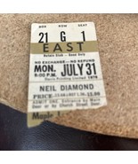 Neil Diamond Ticket Stub Toronto JULY 31 1978 Maple Leaf Gardens - $14.48 CAD