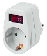 Plug-in EU socket Plug with on/off switch - Kid Safe - £12.01 GBP