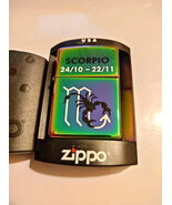 2005 Scorpio Astrological Spectrum Finish Zippo Lighter Choice Of Inserts - $37.95