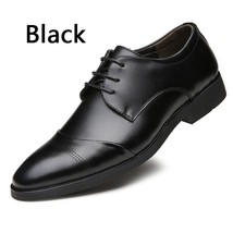 Gh quality leather dress shoes tide pointed england style business wedding formal flats thumb200