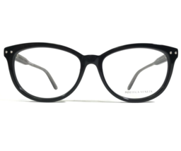 Bottega Veneta Eyeglasses Frames BV0196O 001 Black Grey Round Full Rim 5... - $140.07
