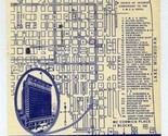 YMCA Hotel Flyer / Map  Downtown Chicago 1950&#39;s - $21.84