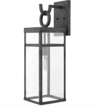 New 25&quot; Estate Series Porter LED Aged Zinc Outdoor Wall Mount Lantern, Open Air  - $254.95