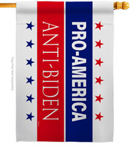America Anti Biden House Flag Political 28 X40 Double-Sided Banner - £29.54 GBP