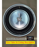 OEM 74 Cadillac Deville 15&quot; TURBINE HUBCAP WHEEL COVER W/CREST EMBLEM #0... - $108.53 CAD