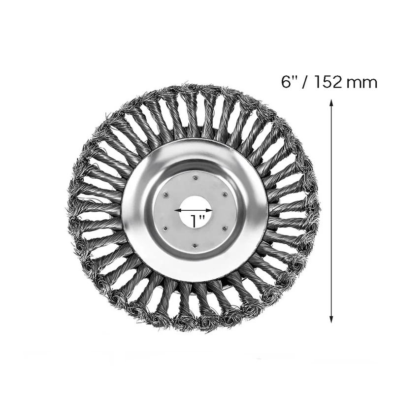 6/8inch Wire Brush Tmer Head Steel Universal Gr Tmer Blade Head with Law... - $208.60